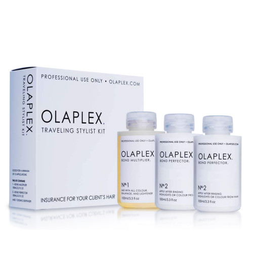 Olaplex Kit pentru salon Traveling: Bond Multiplier No. 1 100ml + 2 x Bond Perfector No. 2 100ml