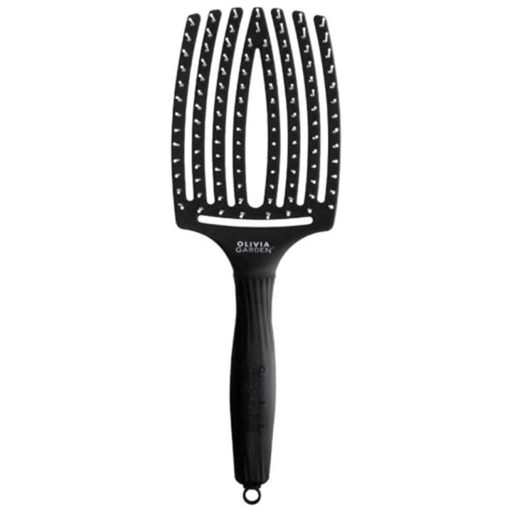 Olivia Garden Perie de par cu ventilatie Finger Black Large