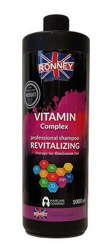 Ronney Professional Sampon pentru par fin si deteriorat Vitamin Complex 1000ml