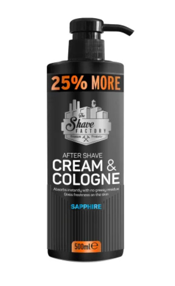 The Shave Factory Colonie crema after shave Saphhire 500ml 500ml imagine noua marillys.ro
