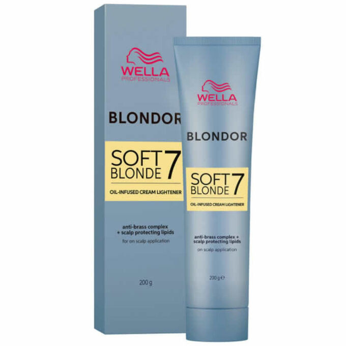Wella Professionals Crema pentru decolorare 7 tonuri Blondor Soft Blonde 200g