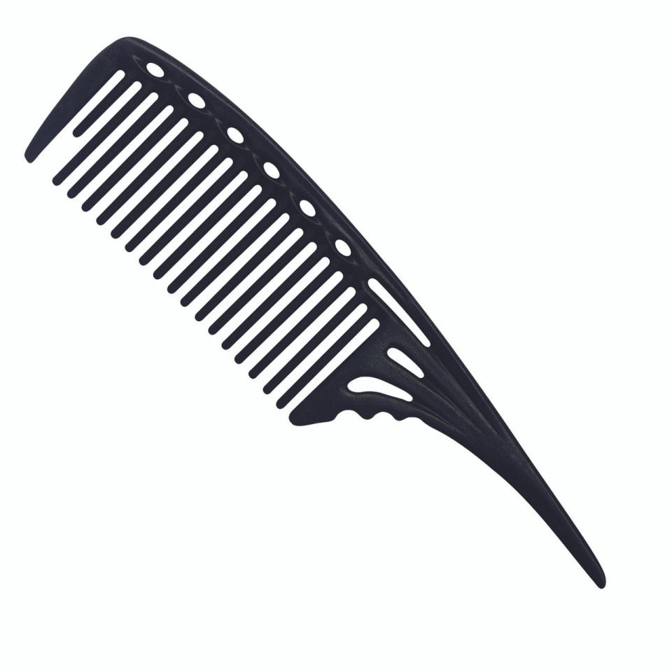 YS Park 603 Pieptan profesional pentru frizerie cu maner – negru #603
