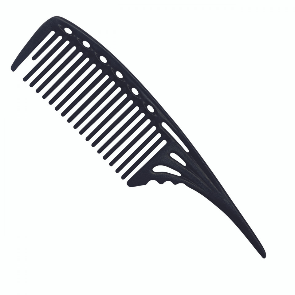 YS Park 603 Pieptan profesional pentru frizerie cu maner - negru