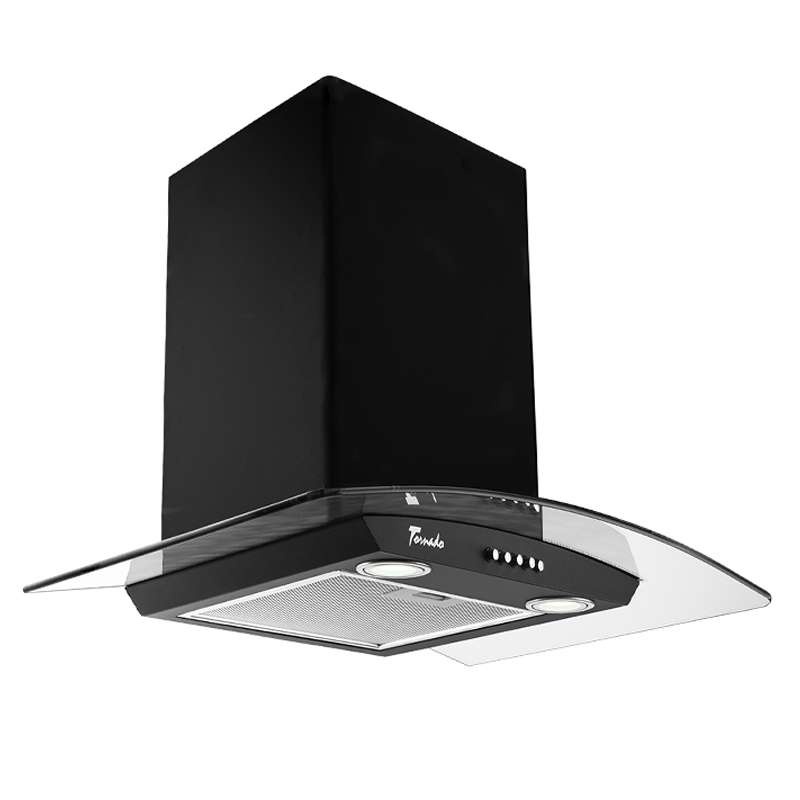 Range Hoods Hota tip Cupola Tornado Eva 1200 (60) LED, 1 motor Turbo, latime 60 cm, 3 viteze, absorbtie 1200 m3/ora, filtru anti-grasimi aluminiu 5 straturi,