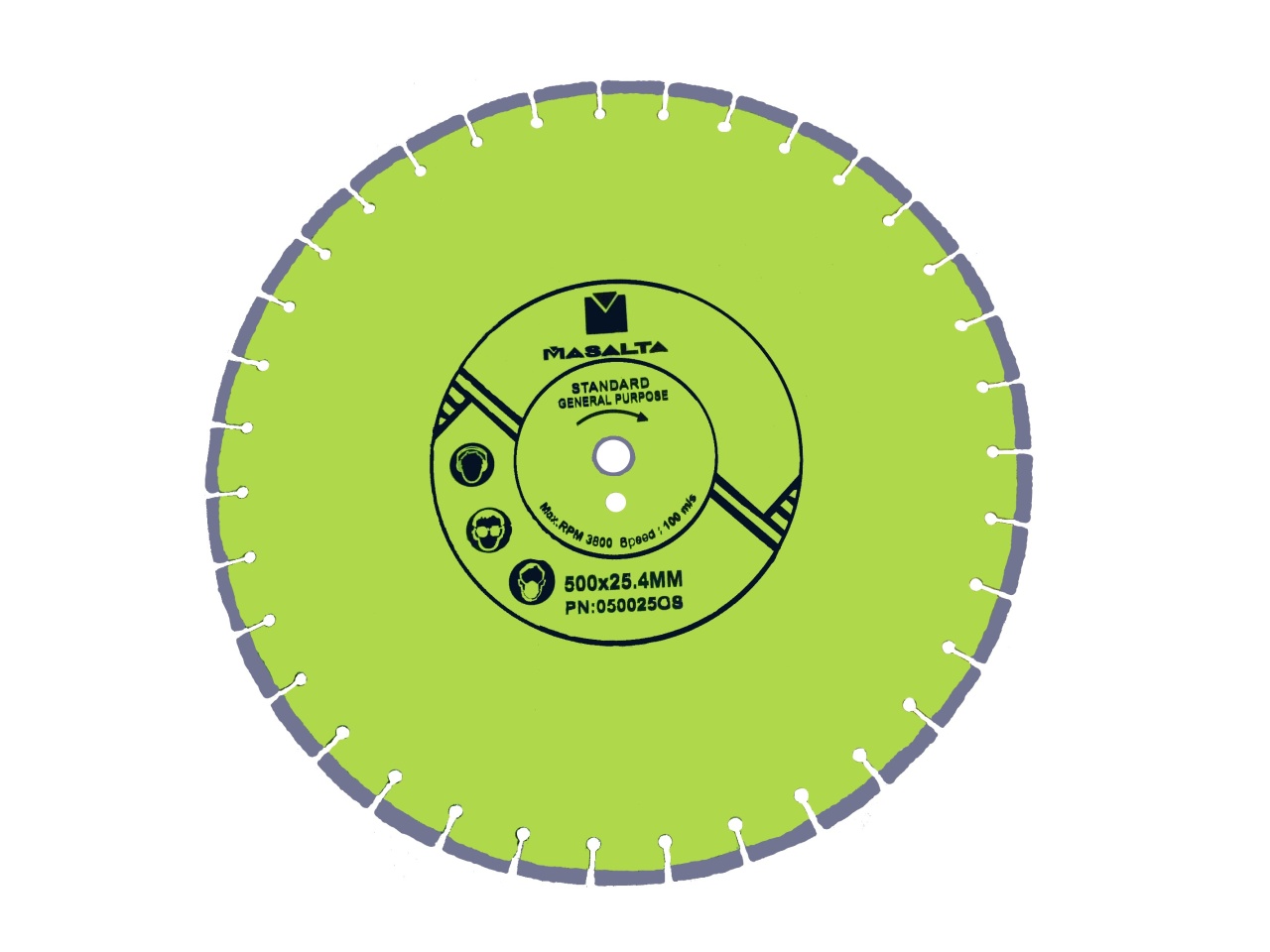 pavele erba Masalta Disc diamantat uz general STD 450mx25.4mmx9mmx4mm