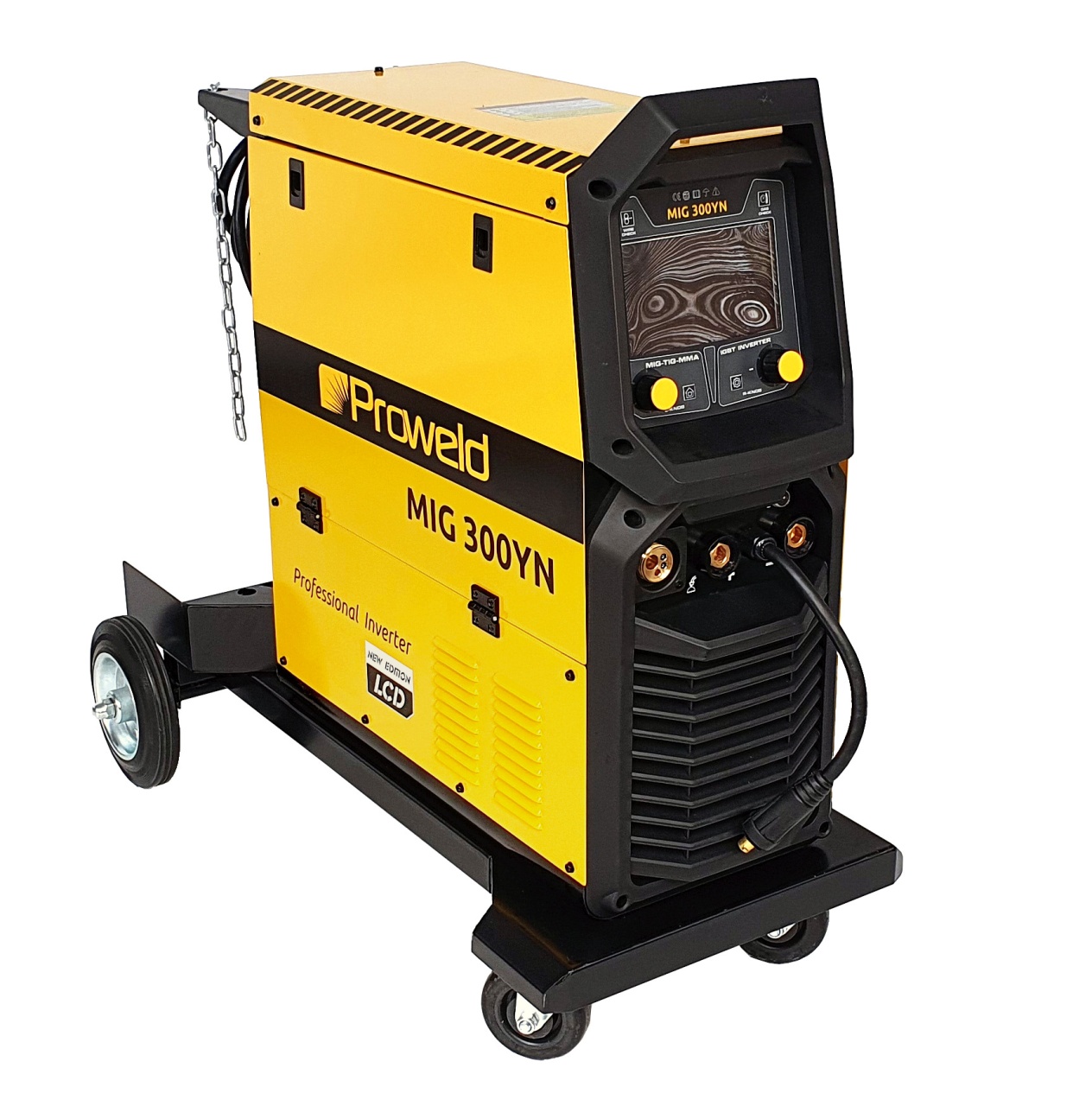 electrozi ProWELD MIG 300YN Stație industrială sudură 300A, TIG Lift, MMA, MIG pentru aluminiu, fontă, inox, LCD, bobină 15kg
