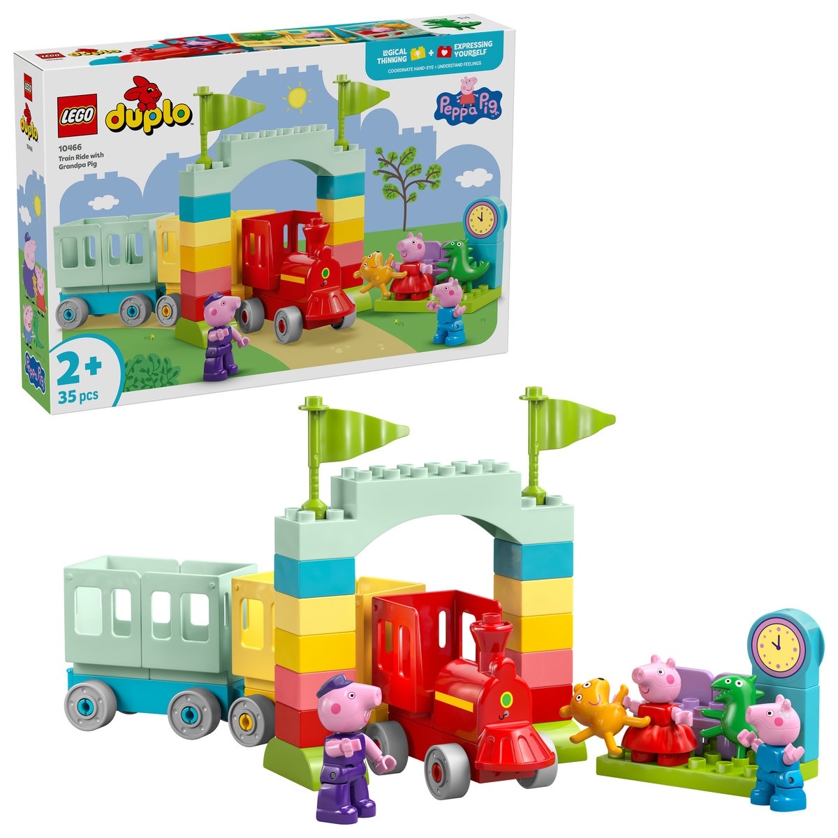 imperios Set de construcție LEGO Duplo 10466 Calatorie in tren cu Bunicul Purcelus