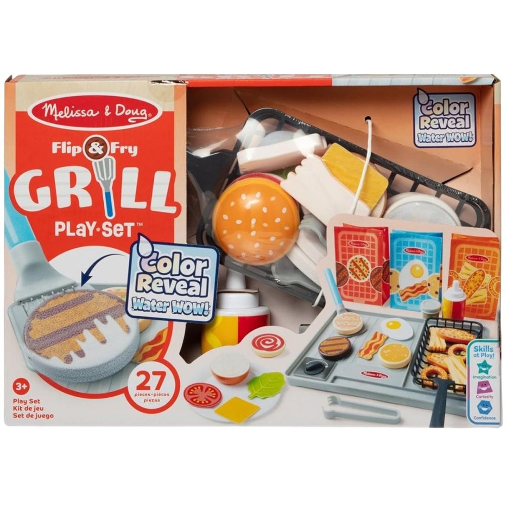 imperios Set de joacă Melissa & Doug Spin Master - Flip and Fry Grill 27 piese 3 ani+