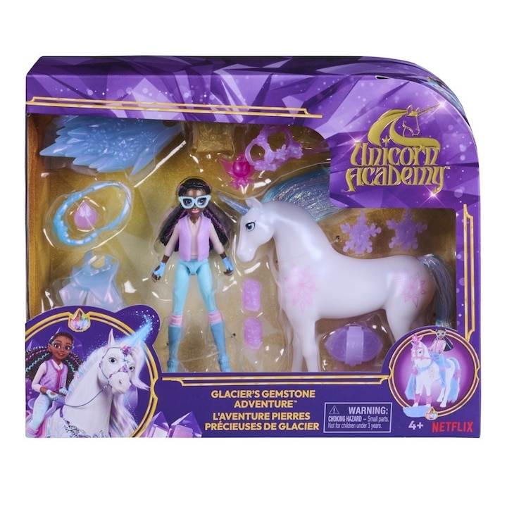 imperios Set de joacă Unicorn Academy Spin Master - Aventura cu pietre prețioase a lui Glacier