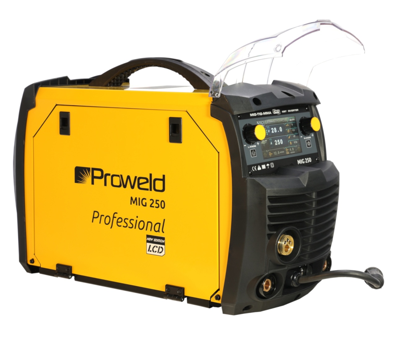 olx. ro suceava ProWELD MIG 250 Synergetic Invertor digital MIG/TIG/MMA 200A, Sudură oțel, inox, aluminiu, fontă, Afișaj LCD, reglaj sinergic