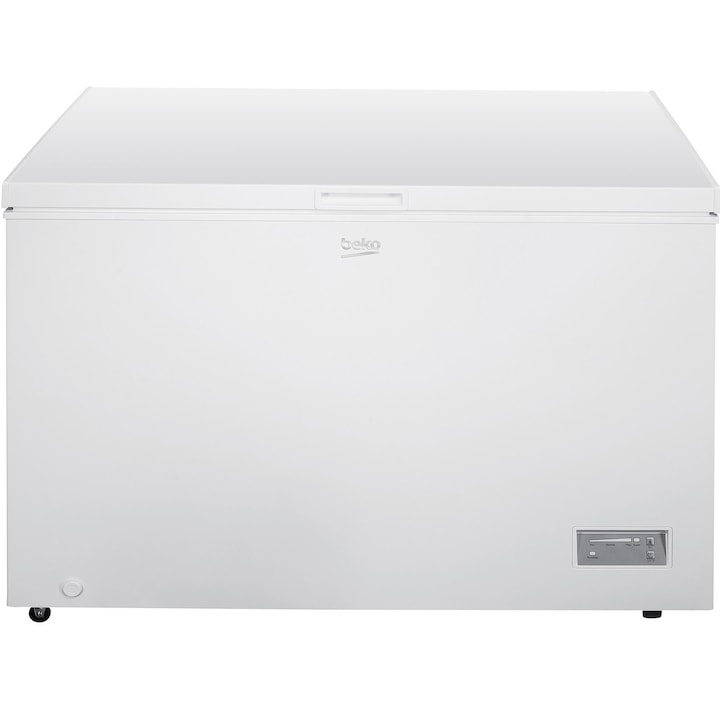 imperios Lada Frigorifica Beko CF316EIWN, 308 l, Clasa E, Conditii extreme, Panou de control cu leduri, Alb