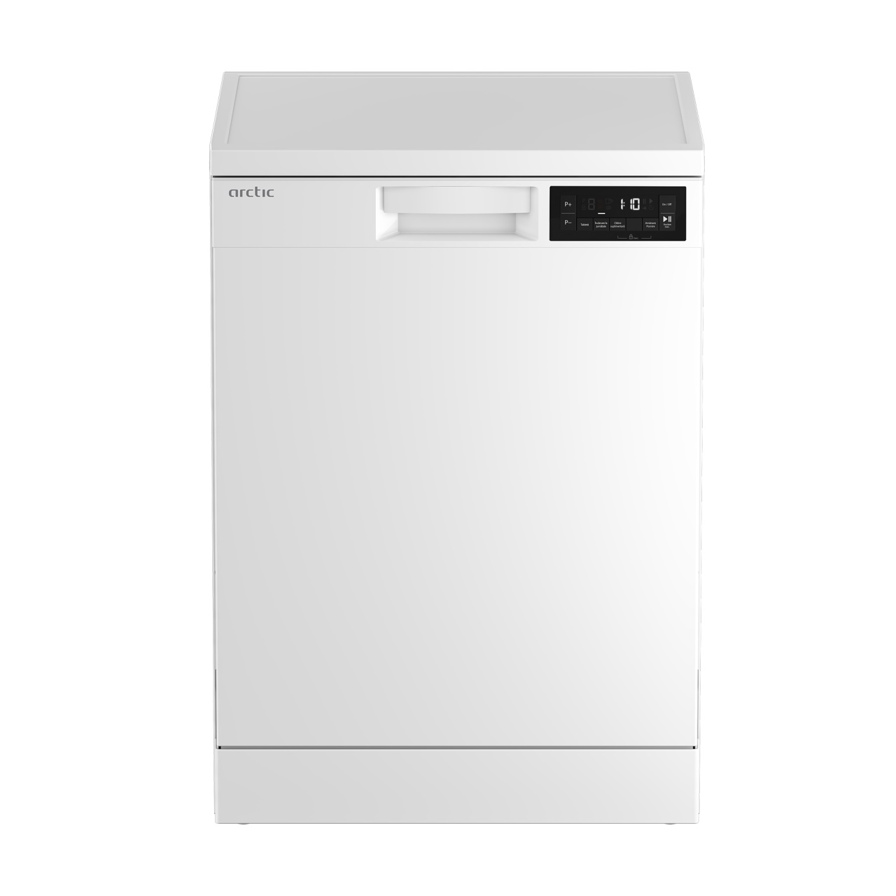 imperios Masina de spalat vase Arctic DFN363, 14 seturi, 6 programe, Clasa D, Deschidere automata a usii, Aqua Protect, Mini 35, 60 cm, Alb