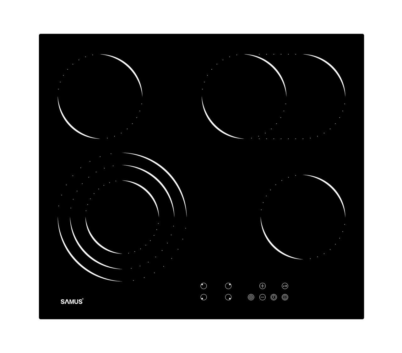 imperios Plita incorporabila vitroceramica Samus PSVE-64BG10
