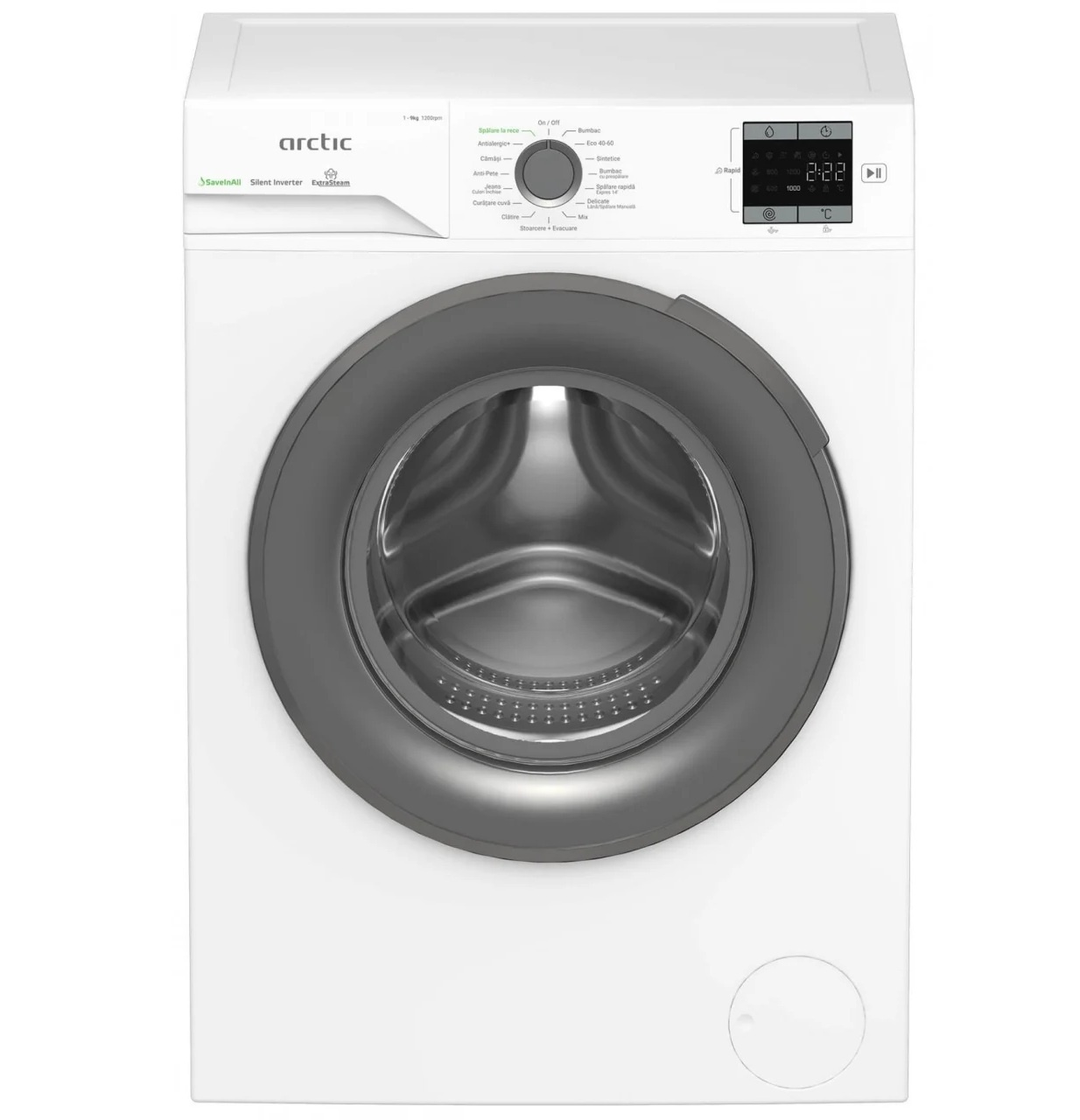 masina de spalat samsung 9 kg Masina de spalat rufe frontala Arctic, APLM1WFSU19210WG, 9 kg, 1200 rpm, Clasa A, Alb