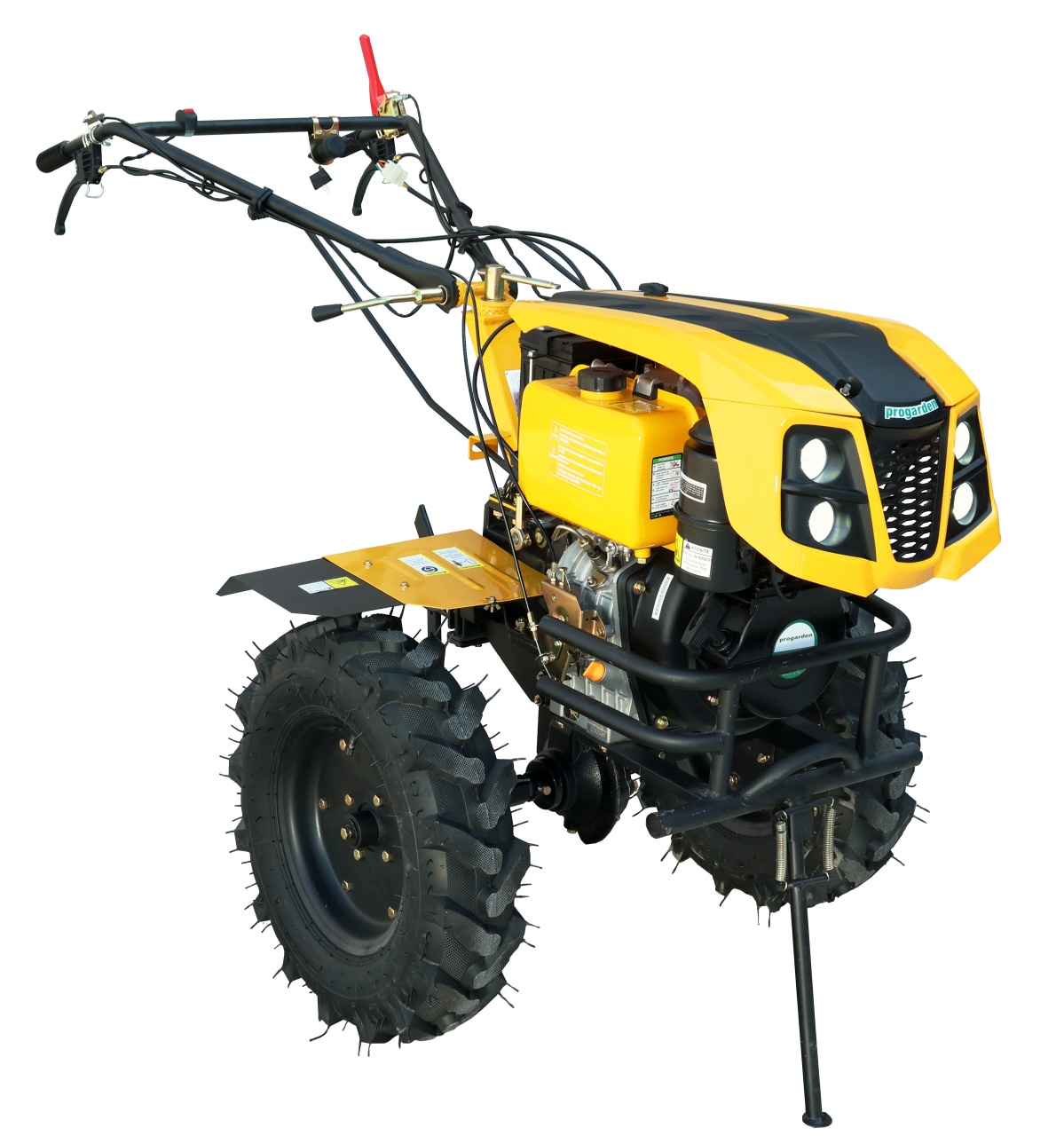 ProGARDEN Campo 1273 Alpine, motocultor 12CP, 2+1 trepte, 2+2+1 freze, roti 6.00-12, diesel, EU V, pornire electrica, 2 prize putere