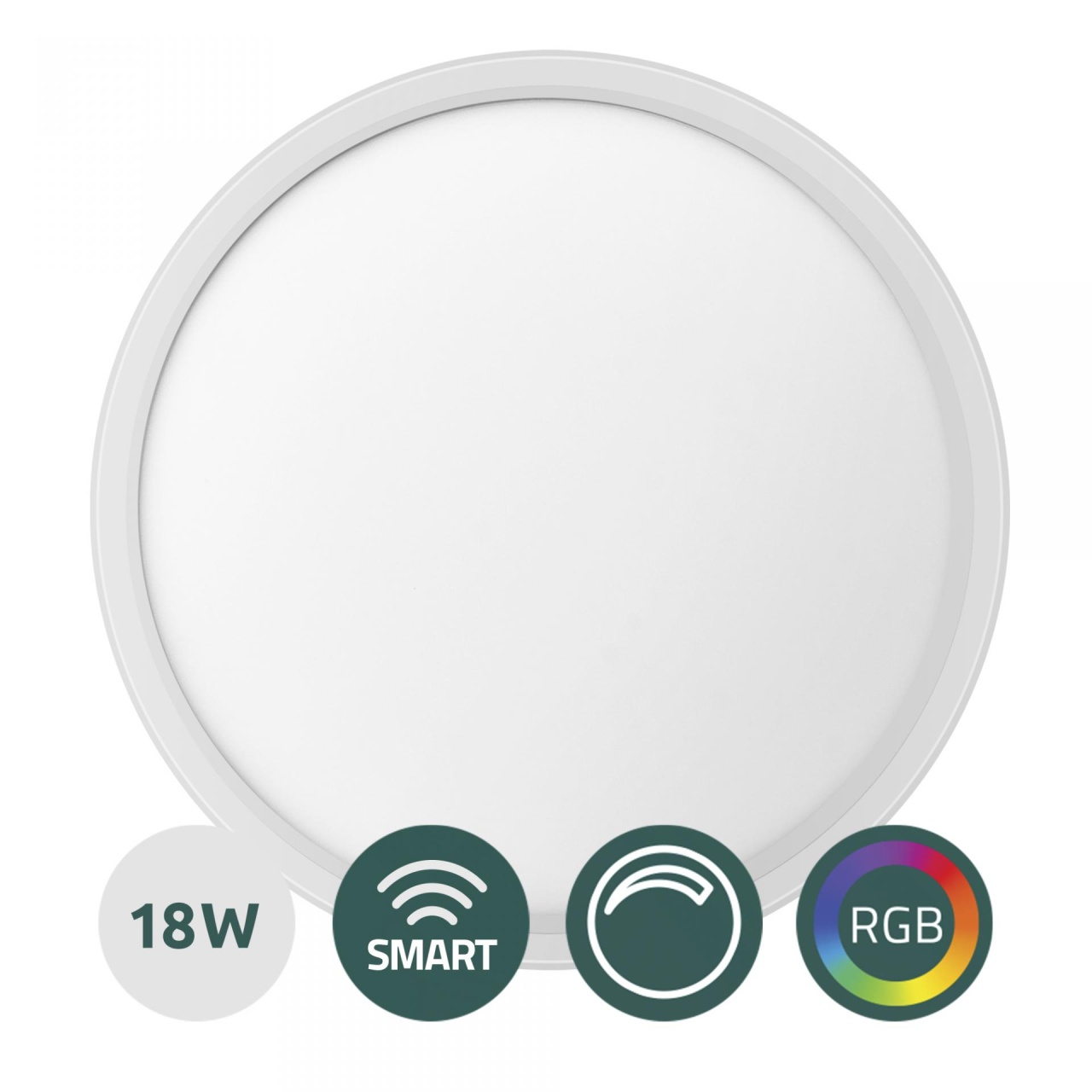imperios Plafoniera LED Smart Samus SLP300-2160LM-18W-3000/4000/6500K+RGB+DIMMER
