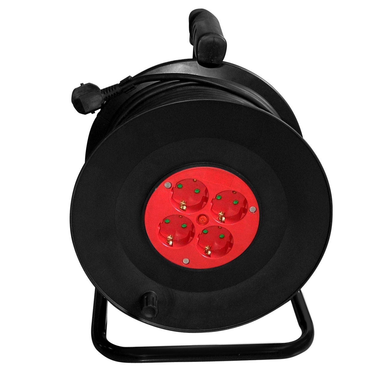 imperios Prelungitor cu tambur Samus 4 prize Schuko, 25m, 3680w, 3x 1,5mmp, IP20,4PT25-3680