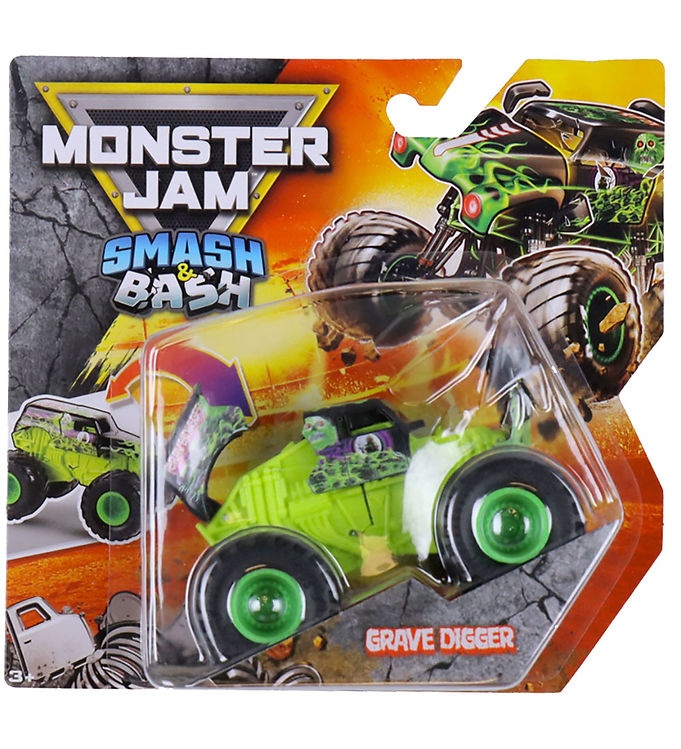 imperios Mașinuță metalică Monster Jam Spin Master - Smash & Bash Grave Digger 1:64