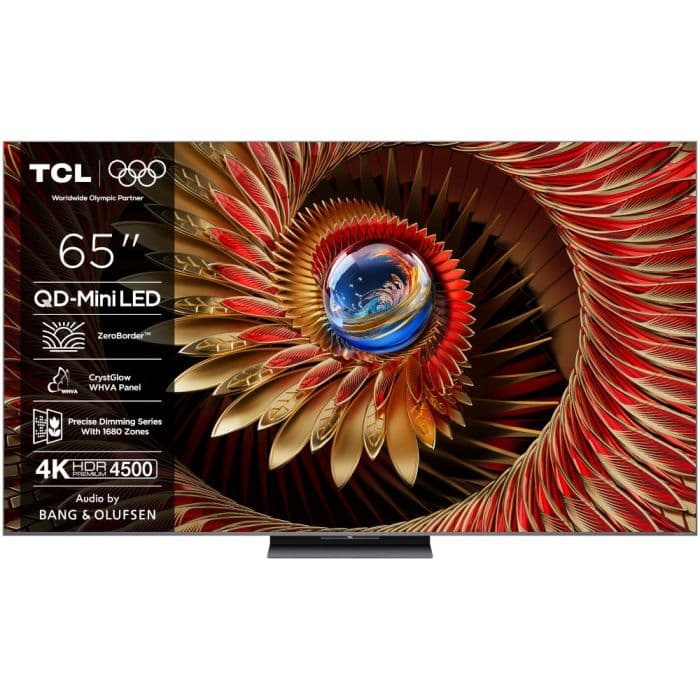 imperios Televizor Mini LED TCL 65Q8C, 164 cm, Google TV, Ultra HD 4K, Clasa D, Negru