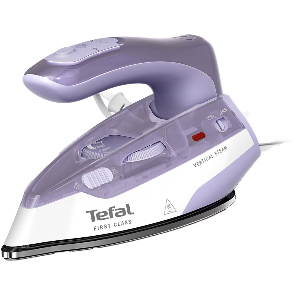 imperios Fier de calcat cu aburi pentru voiaj Tefal First Class DB1612E0, 1000W, jet de abur 45 g/min, abur variabil 0-10 g/min, talpa Microsteam 200, functie
