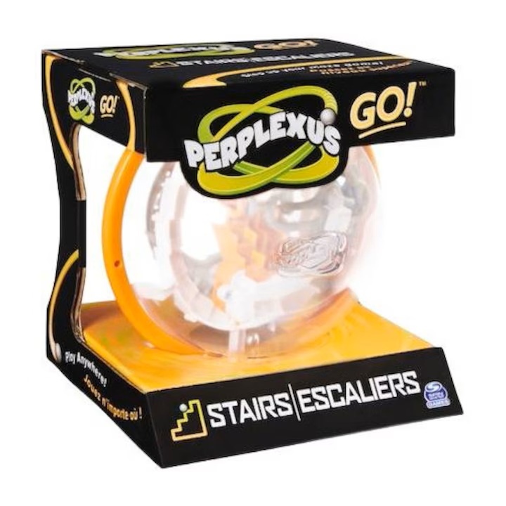 imperios Joc Perplexus Spin Master Go Stairs - Labirint 3D portabil cu 35 de obstacole