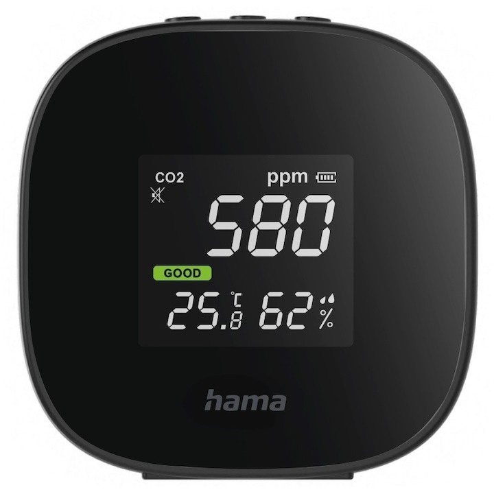 dispozitiv de sters geamuri Dispozitiv Hama de masurare a calitații aerului Safe CO2, temperatura, umiditate ambientala