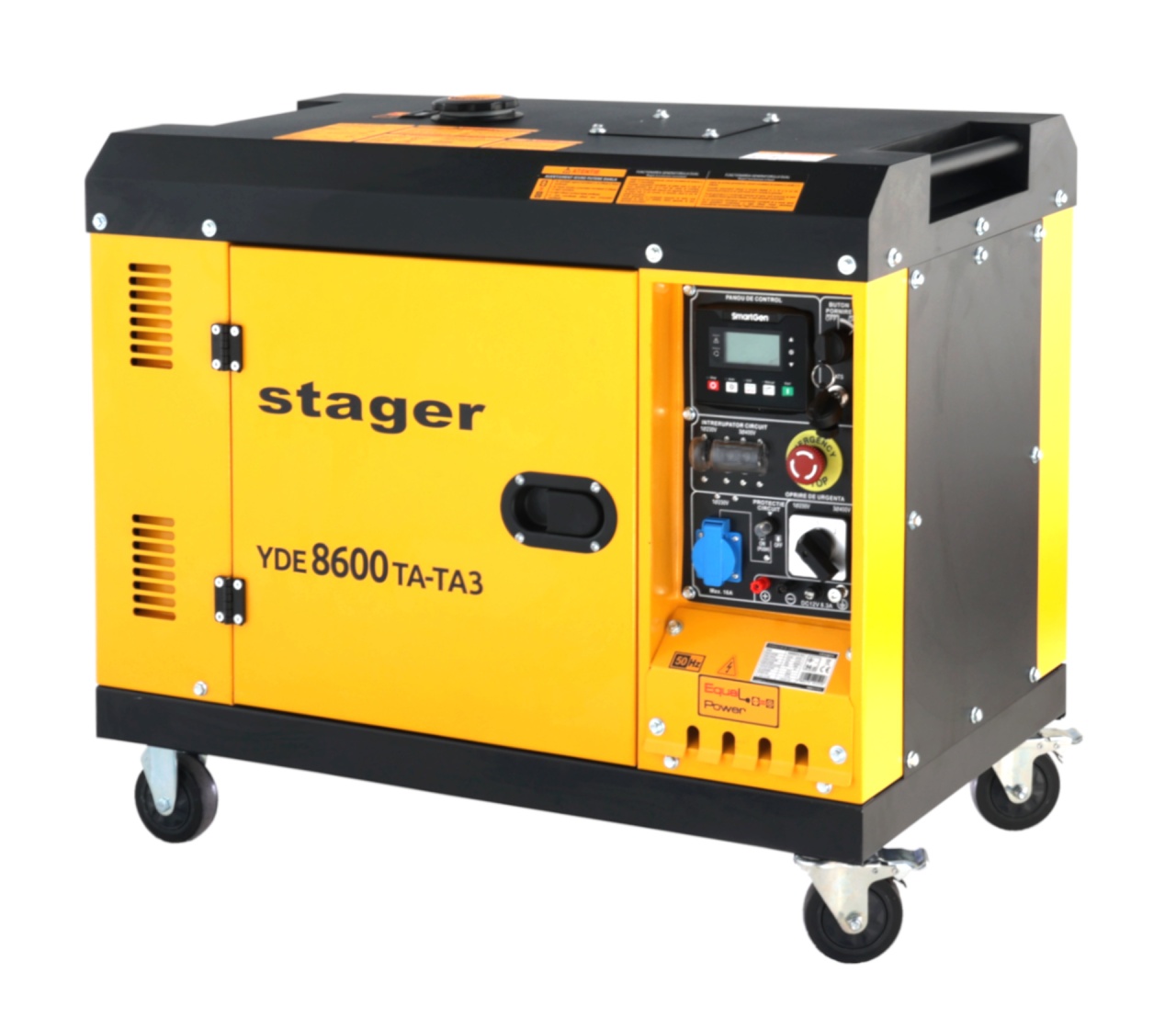 Generators Generator insonorizat Stager YDE8600TA-TA3 V2, 7.5kVA, DualPower 230-400V, diesel, 3000rpm, pornire electrica