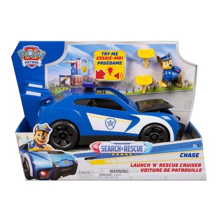 imperios Vehicul Paw Patrol Spin Master - Chase Launch 'N' Rescue Cruiser cu figurină