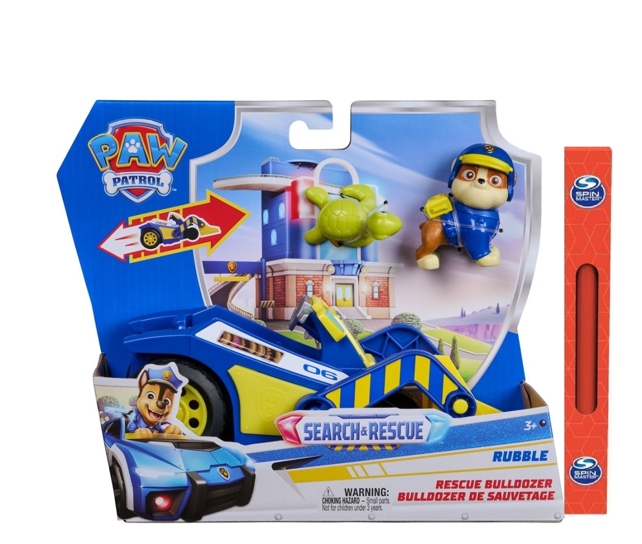 imperios Vehicul Paw Patrol Spin Master - Rubble Rescue Bulldozer cu 2 figurine 3 ANI +
