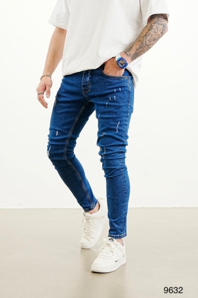 BLUGI BATAL SLIM FIT CLASIC ZGARIATI DARK-BLUE BGAS1143(9632) (MĂRIME: 38)