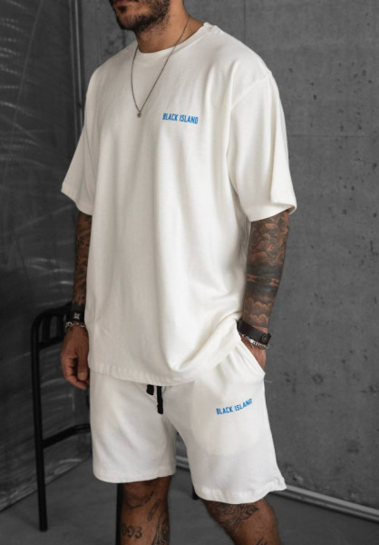 TRENING OVERSIZE BLACK ISLAND WHITE-BLUE TRBI26 (MĂRIME: M)