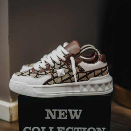 ADIDASI SNEAKERS GARAVANI WHITE-BROWN ABVG8(093-8) (MĂRIME: 36)