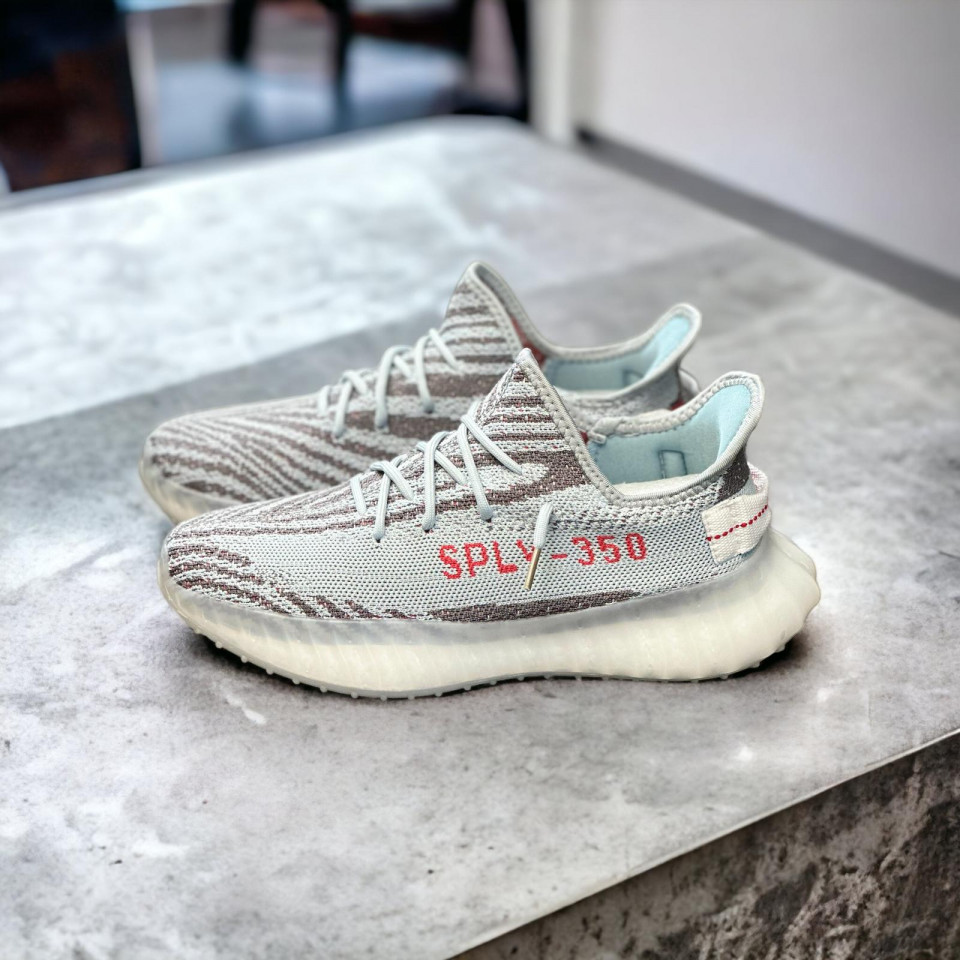 ADIDASI BARBATI YEEZY SPLY-350 WHITE-LIGHT-GRAY ABYZ1 (MĂRIME: 45)