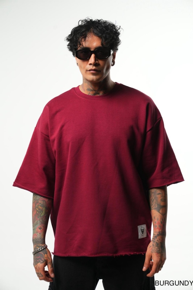 2y Premium TRICOU CLASIC OVERSIZE BURGUNDY TSAS454(6049) (MĂRIME: M)