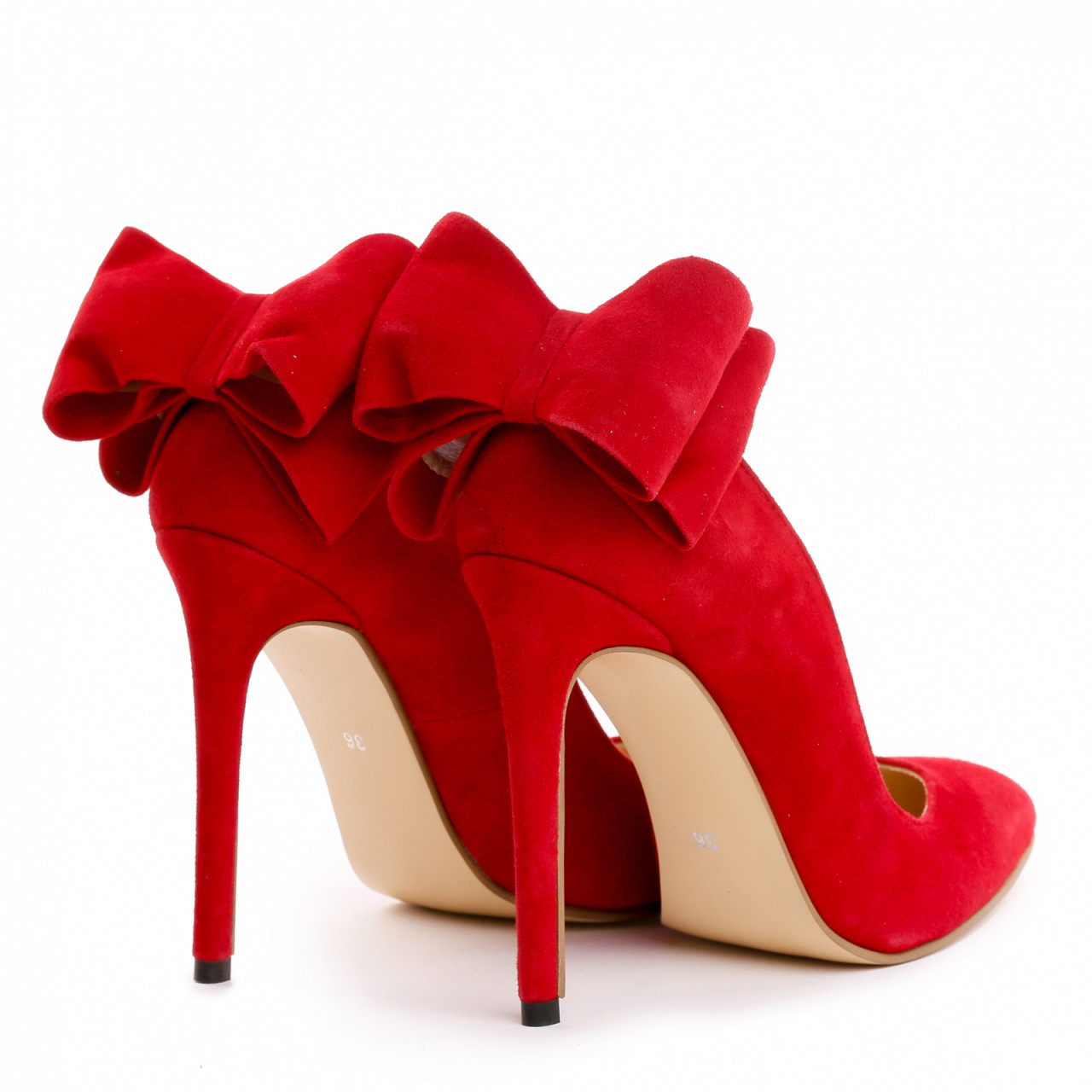 Poze Pantofi Stiletto cu toc Cleopatra Piele Intoarsa