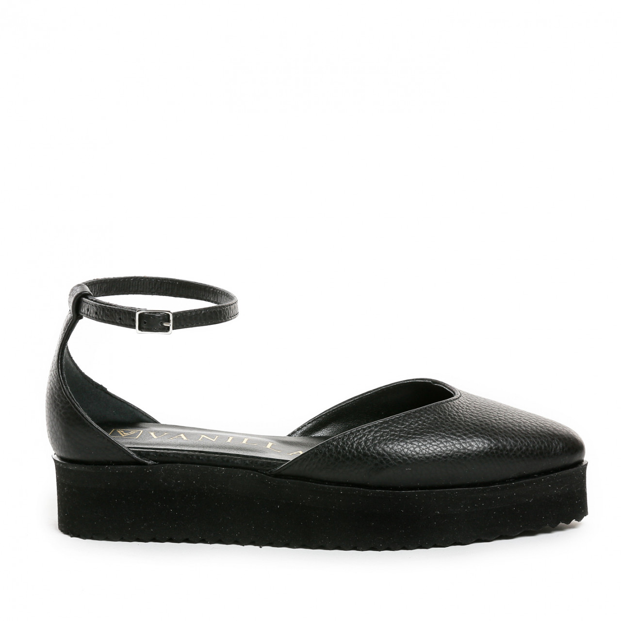 Poze Balerini Letonia Black Piele Bizonata