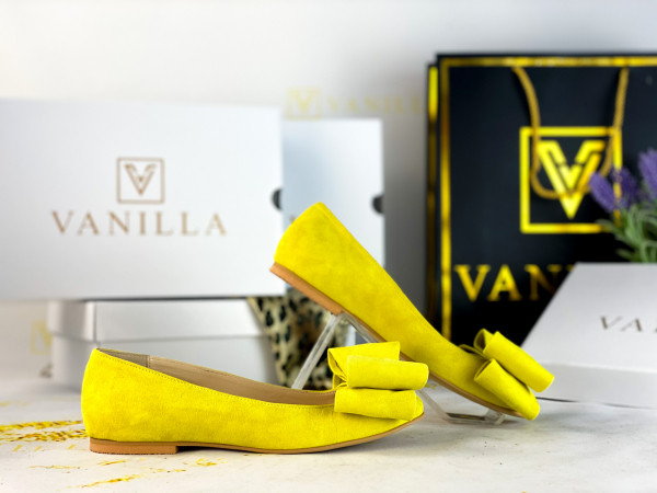 Poze Balerini piele intoarsa Leona Yellow