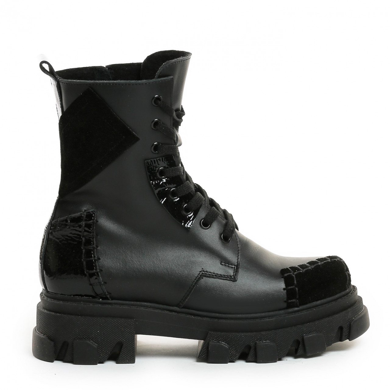 Poze Bocanci Oslo Piele Petice Negre