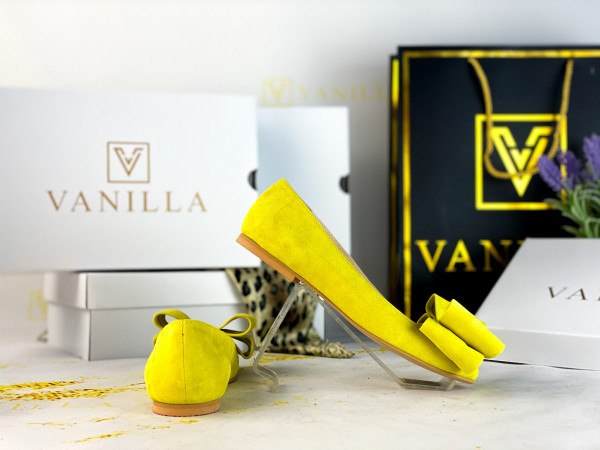 Poze Balerini piele intoarsa Leona Yellow