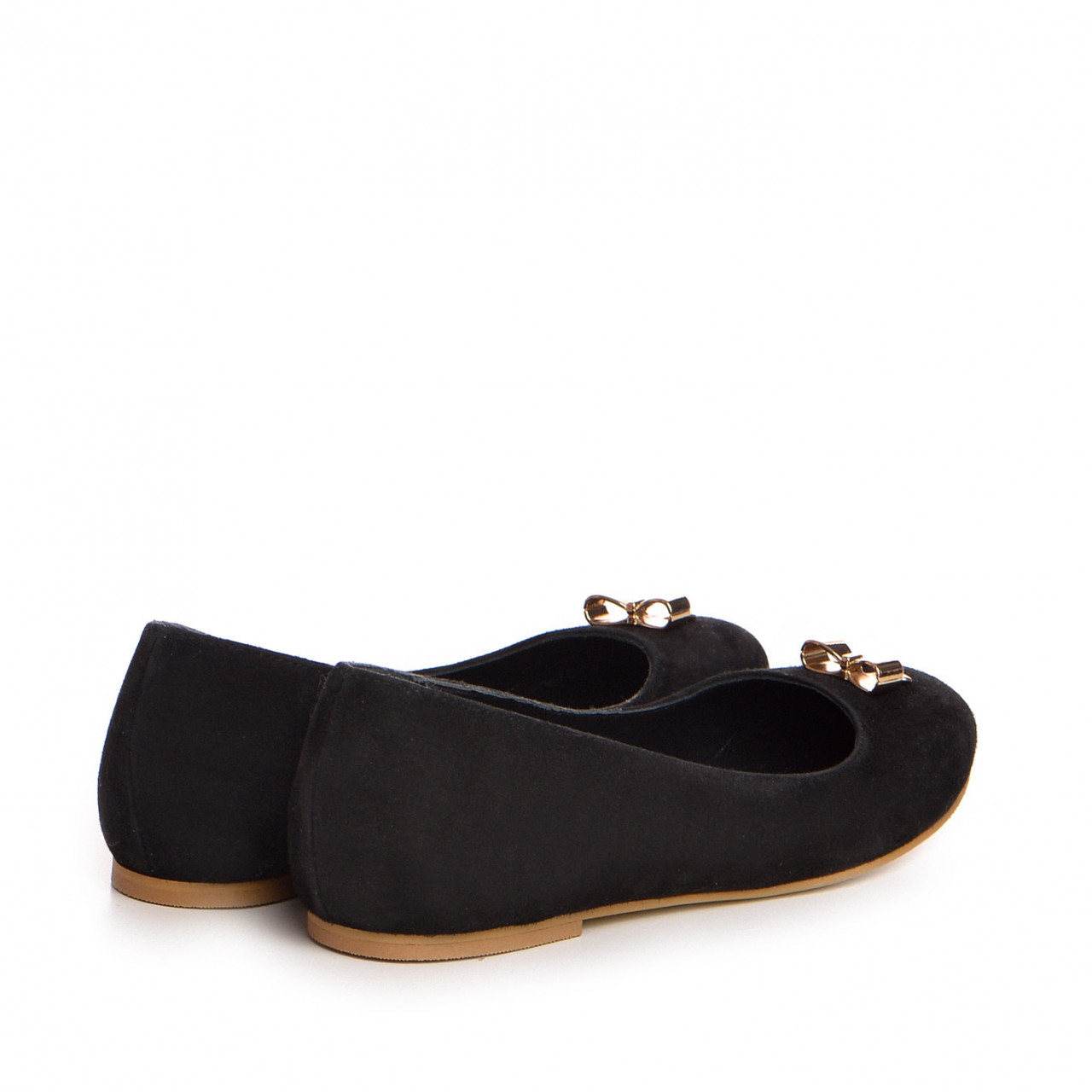 Poze Balerini Rina Piele Neteda cu Accesoriu Auriu