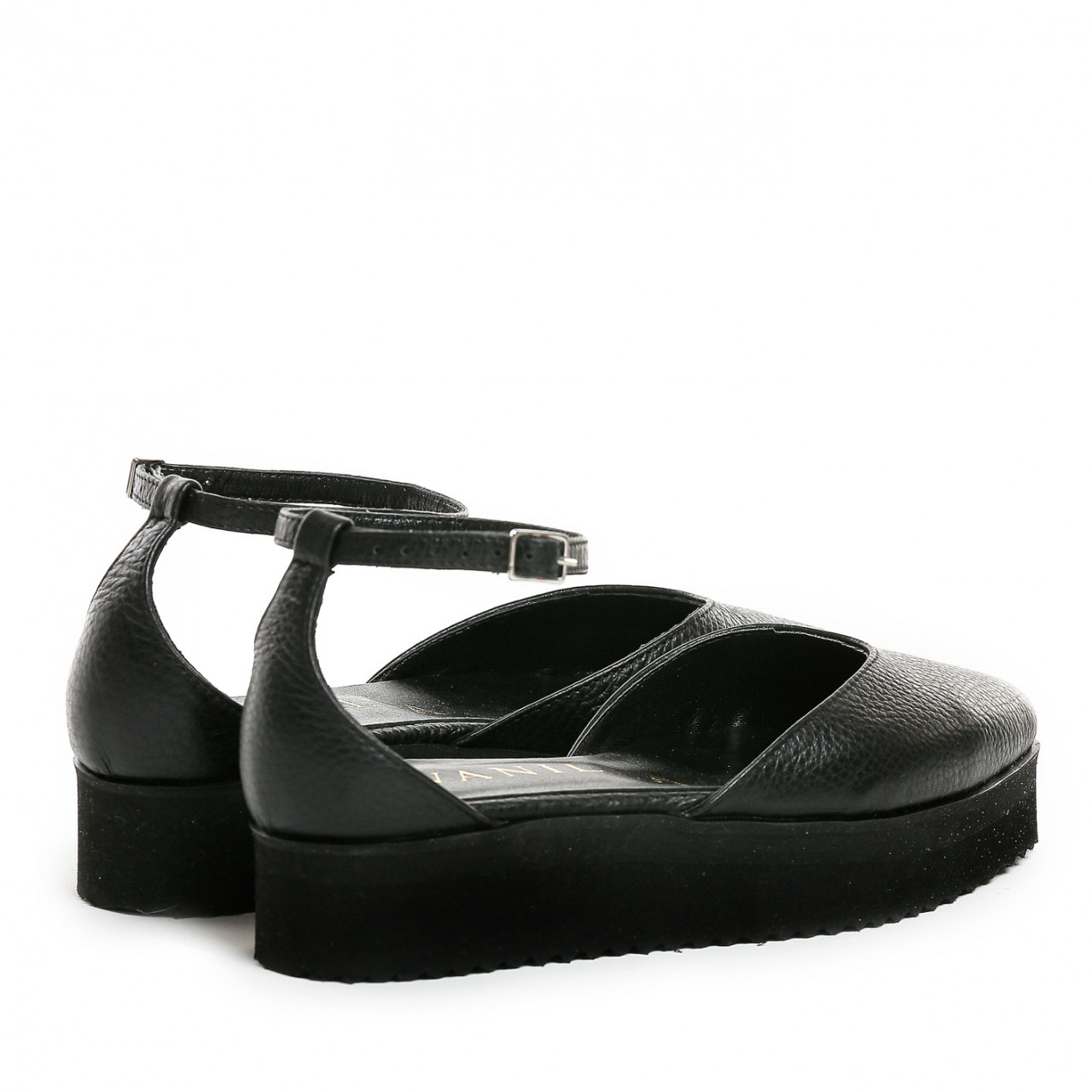 Poze Balerini Letonia Black Piele Bizonata