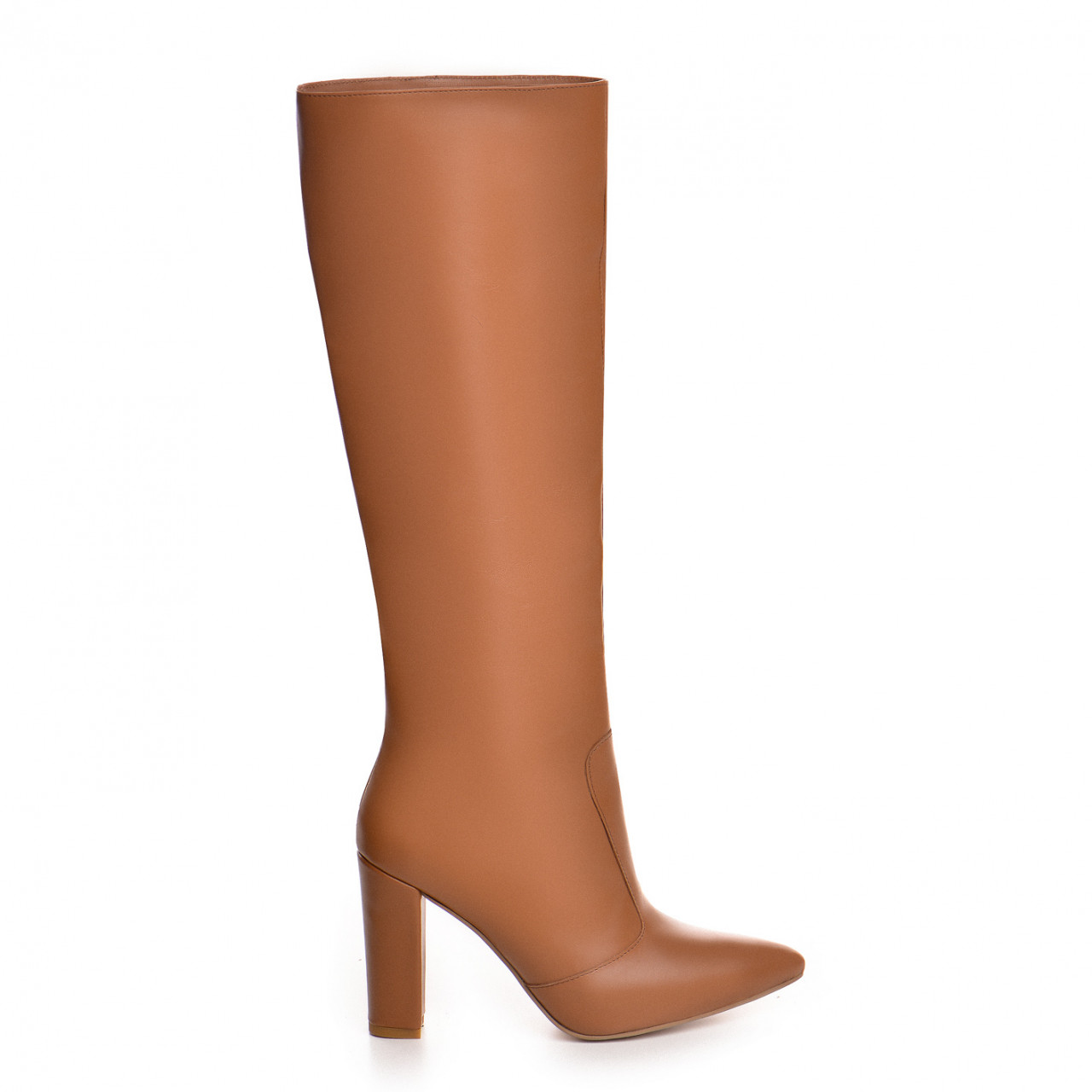Poze Cizme Valerie cu toc gros, maro