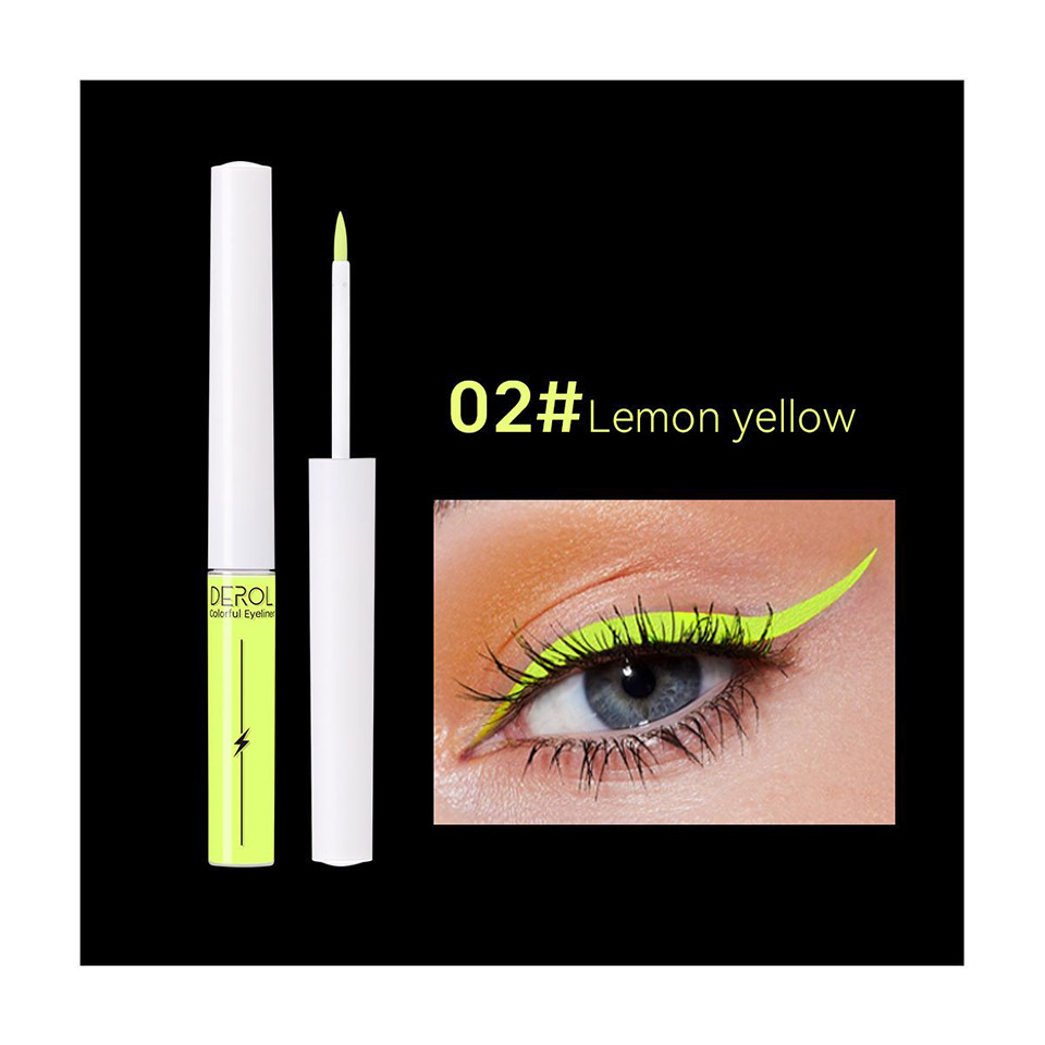 Eyeliner Lichid Colorat Derol Linear Lighting #02 Lemon Yellow Derol imagine noua 2022