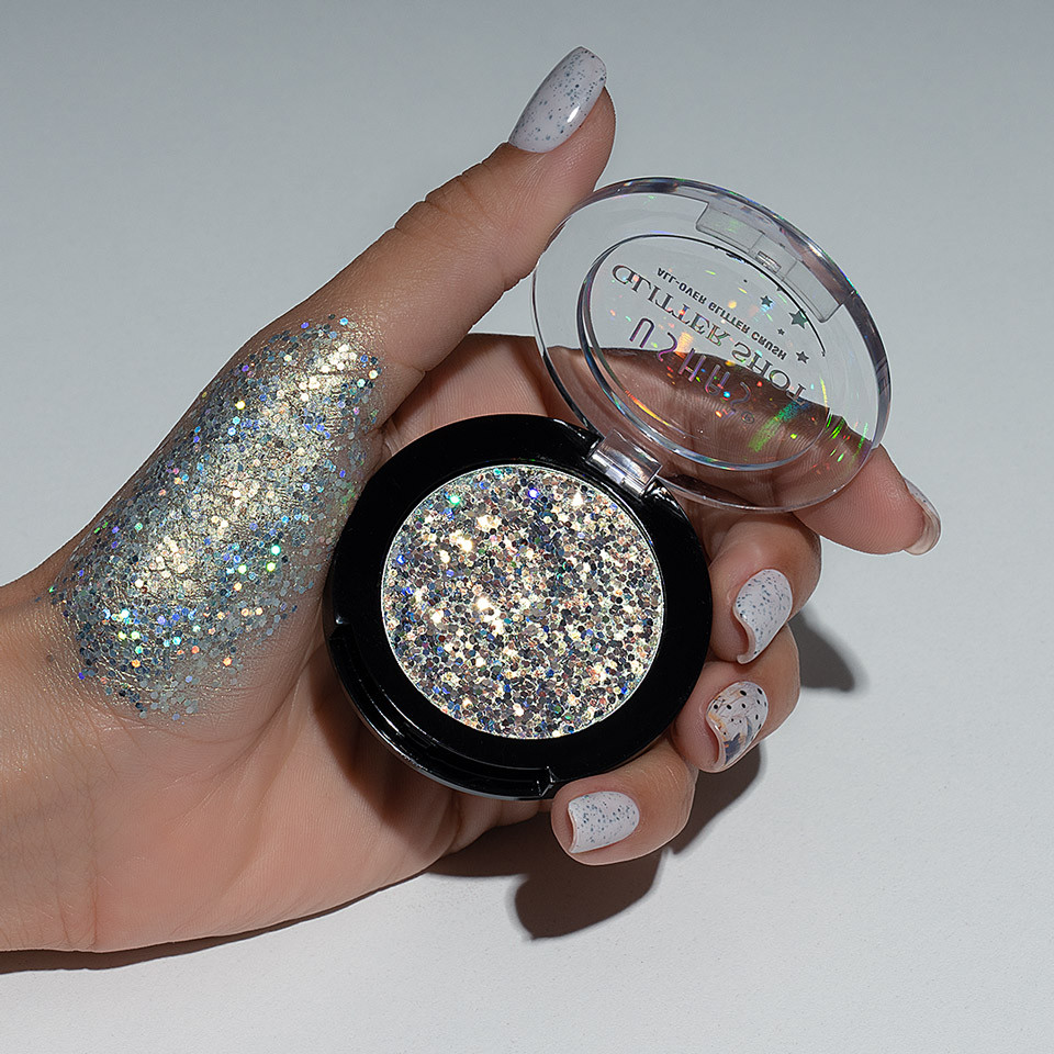Glitter ochi ushas glittershot, silver glow