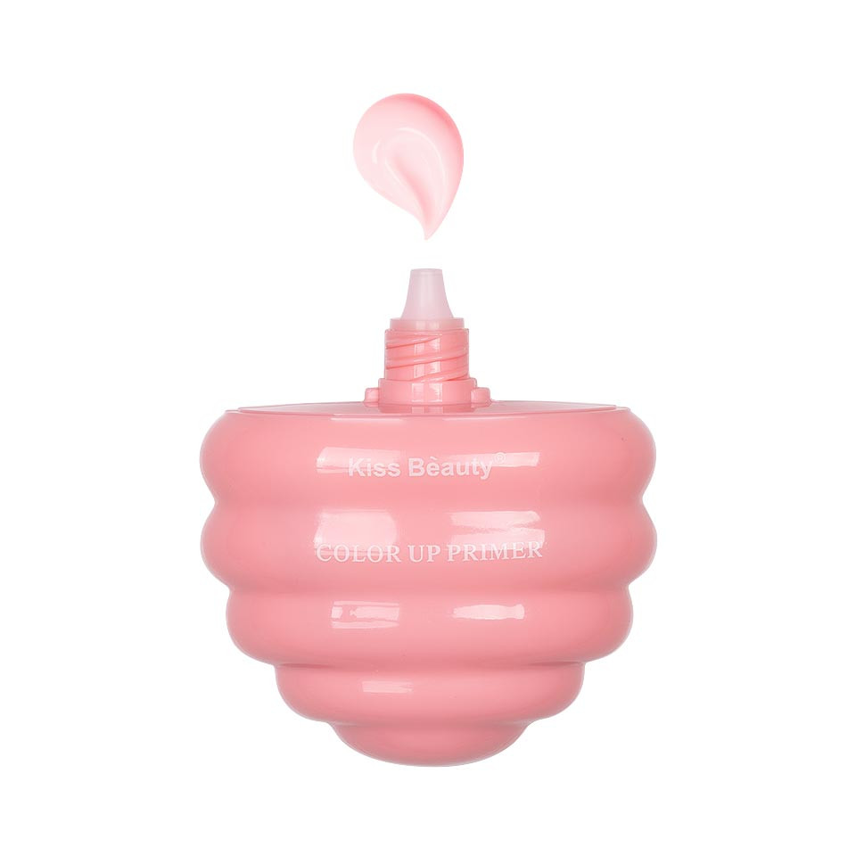 Primer Machiaj Kiss Beauty Ice Cream Pink #01, 40ml pensulemachiaj