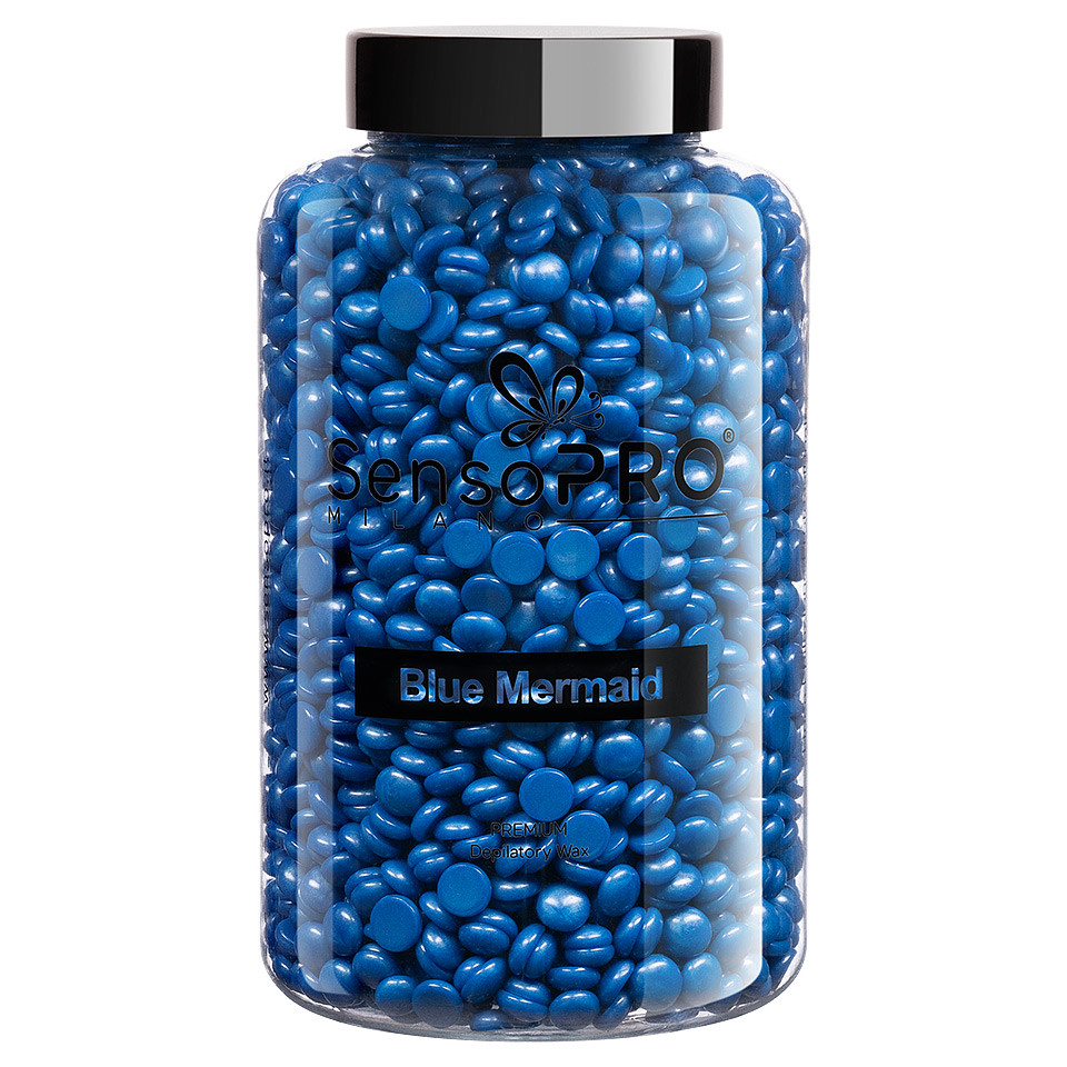 Ceara Epilat Elastica Premium SensoPRO Milano Blue Mermaid, 400g pensulemachiaj.ro imagine