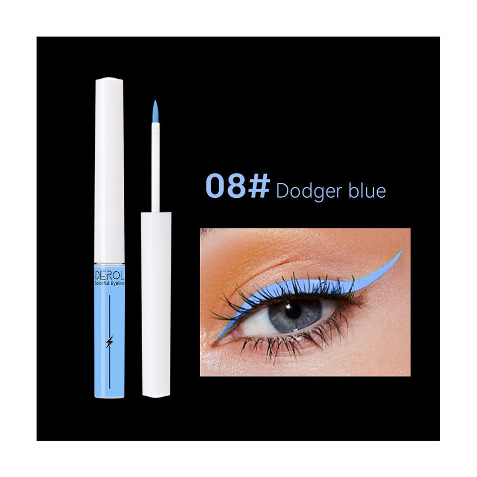 Eyeliner Lichid Colorat Derol Linear Lighting #08 Dorger Blue Derol imagine noua 2022