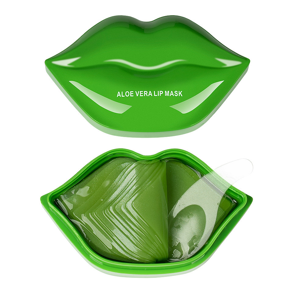 Masca pentru buze Kiss Beauty Aloe Vera Lip Mask, 20 buc Kiss Beauty imagine noua 2022