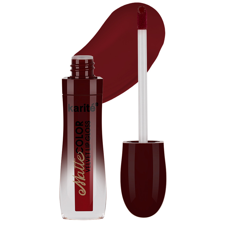 Ruj lichid mat Karite Matte Color Velvet Lip Gloss #23 pensulemachiaj