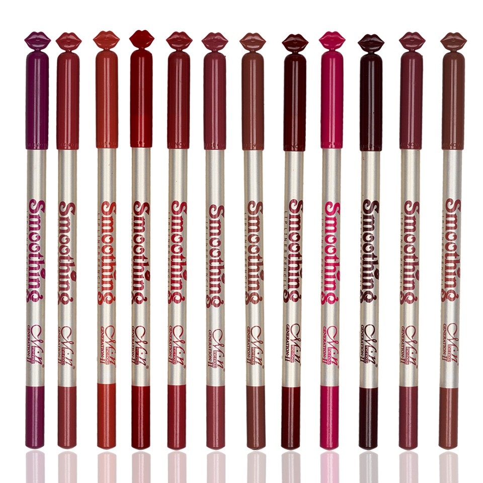 Set Creioane de Buze 12 culori – Smoothing pensulemachiaj.ro